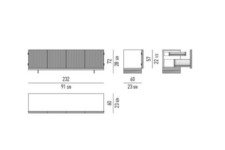 Minotti Aylon Sideboards