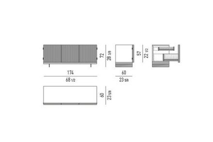 Minotti Aylon Sideboards