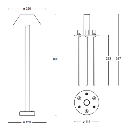 Orsjo Cake Outdoor Lamp