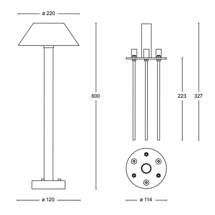 Orsjo Cake Outdoor Lamp
