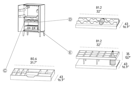 Horm Dam Bar Cabinet