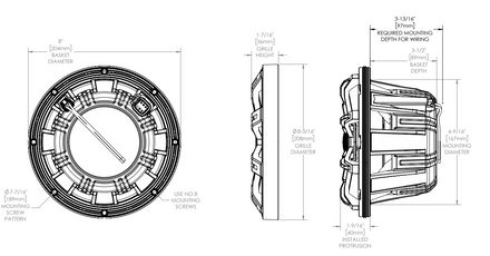 kicker MSS 6.5” 4Ω LED Component System Speakers
