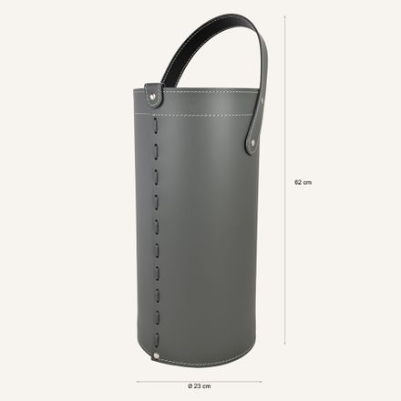 Limac Design Umbrella Stand In Leather Regen
