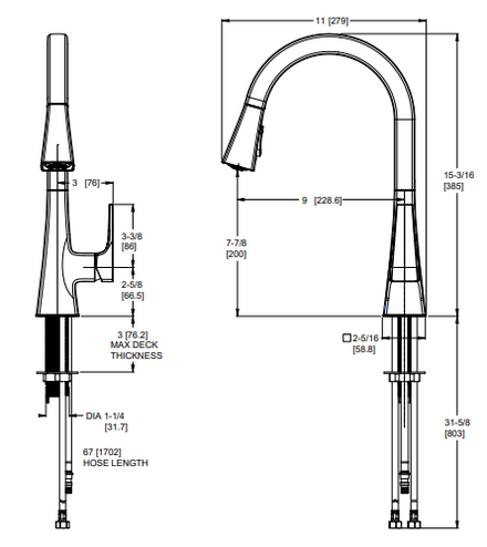 Pfister Faucets Pfirst Modern Kitchen Faucet