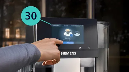 Siemens Bean to cup coffee machine EQ700 integral Stainless steel