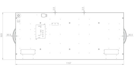 Novy Gas Hob Novy Drum Top 120 cm