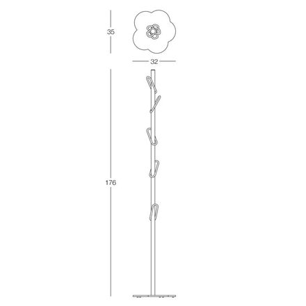 Memedesign Myflower Floor-standing coat rack