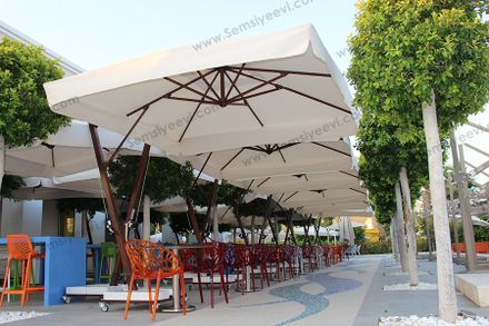 Umbrella House Side Pole Square Umbrella Garden Umbrellas