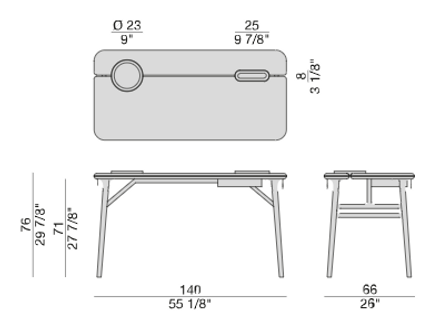 Porada Aksel Writing Desk