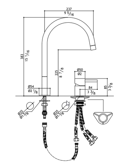 Mgs F2 R Kitchen Tap