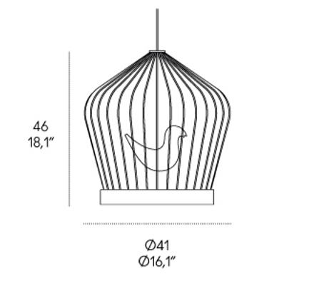Horm Twee T Suspension Lamp