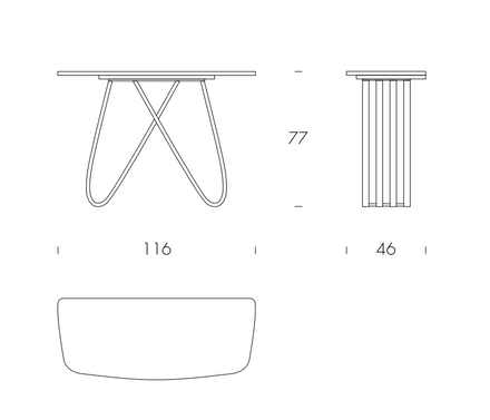 Tonin Casa Arpa  Console Table