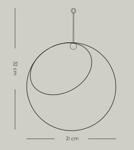 Aytm Globe Hanging Flowerpot