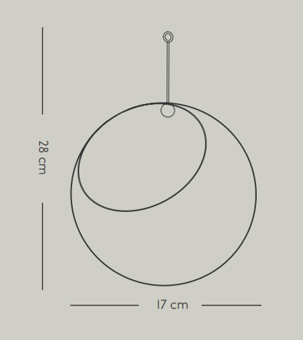 Aytm Globe Hanging Flowerpot