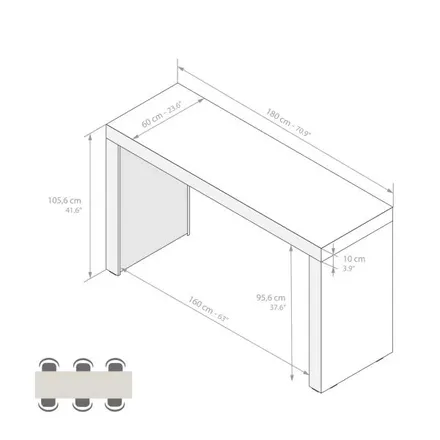 Mobili Fiver Evolution High Table