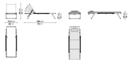 B&b Italia Mirto Outdoor Sunbeds