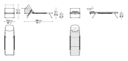 B&b Italia Mirto Outdoor Sunbeds