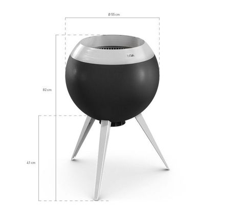 Hofats Moon 55 Fire Basket With High And Low Stand