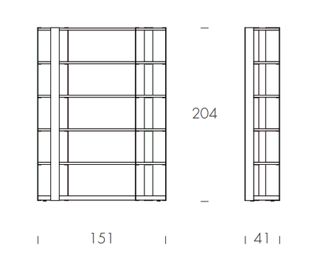 Tonin Casa Sintesi Bookcase
