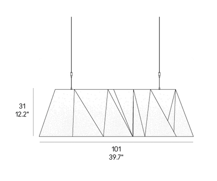Horm Plywood Chandelier Suspension Lamp
