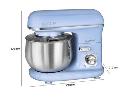 Bomann Multifunction Food Processor 5l 1100w Bomann Km 6030 Cb Blue