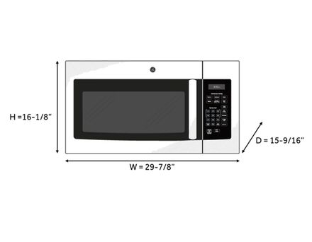 Geappliances GE® 1.6 Cu. Ft. Over-the-Range Microwave Oven