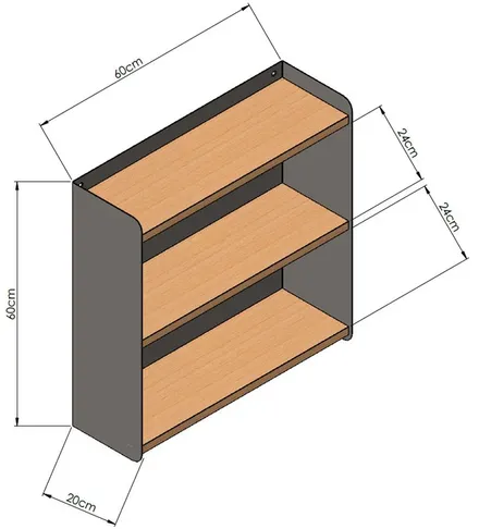 Dsegno Giuly Wall Bookcase