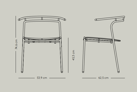Aytm Novo Dining Chair Ginger Bread