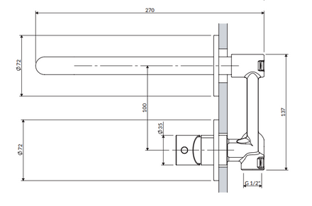Omnires Y Basin Mixer