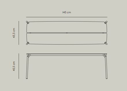 Aytm Novo Bench Forest