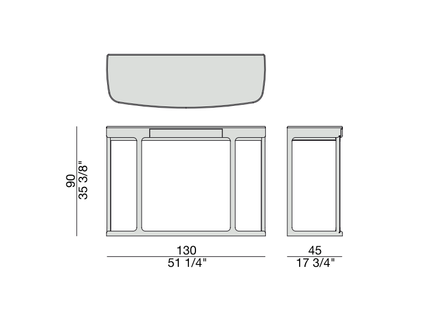 Porada Blush Console