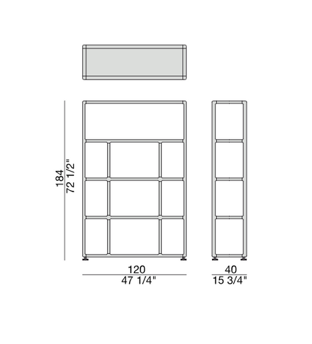 Porada Biblo Bookcases