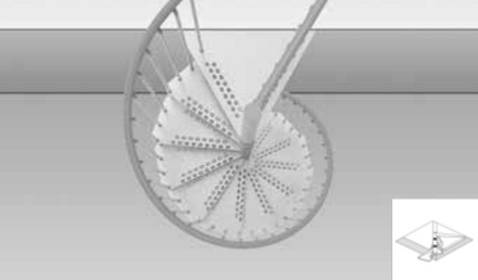 Scrigno Outdoor Spiral Staircase