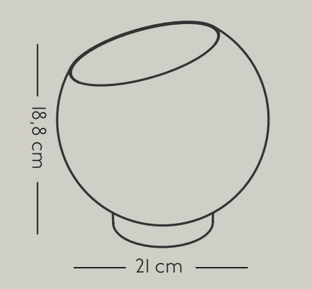 Aytm Globe Flowerpot