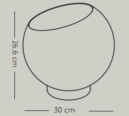Aytm Globe Flowerpot