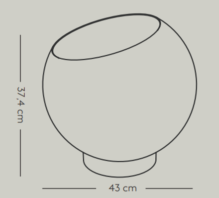 Aytm Globe Flowerpot