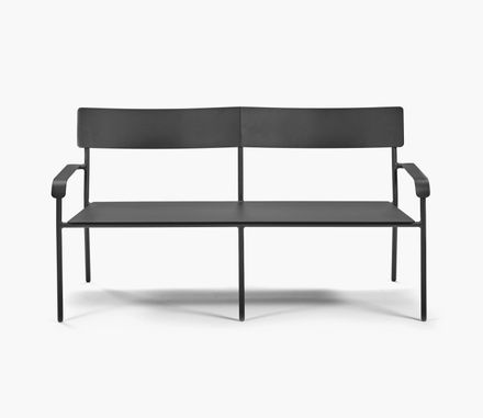 Serax Two Seater Aluminium Black August Chair