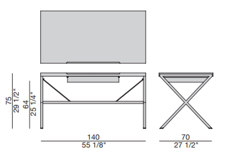 Porada Stylo Writing Desk
