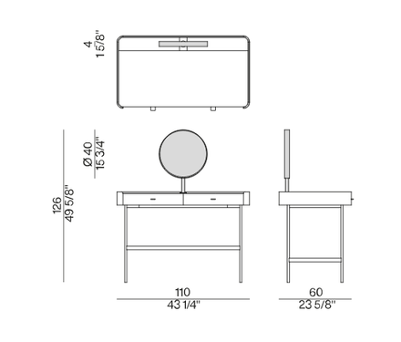 Porada Dafto Writing Desk