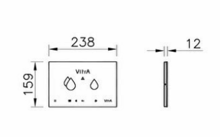 Vitra Smart Panel Electronic Dual Flush Plate
