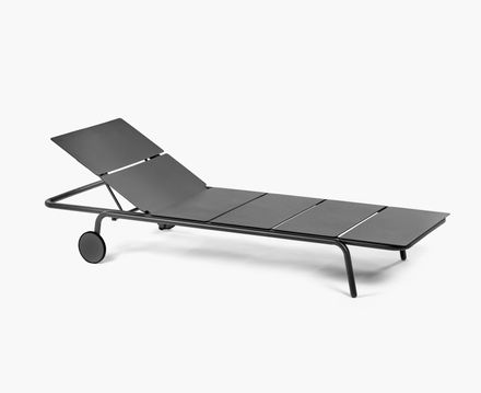 Serax Sun Lounger Aluminium Black August