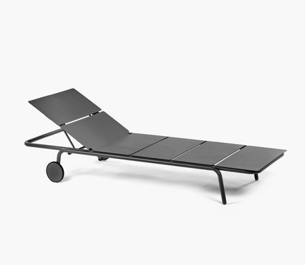 Serax Sun Lounger Aluminium Black August