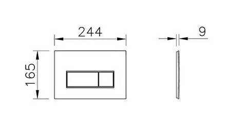 Vitra Loop Square Flush Plate