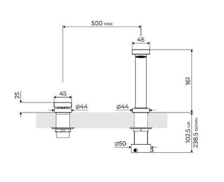 Foster OP Gun Metal Satin Mixer Tap