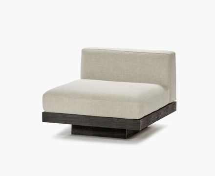 Serax Bench One Seater Incl Cushion Indoor Bone - Black Rudolph