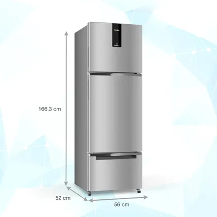 Whirlpool Protton NXT 237L 2 Star Frost Free Three-Door Refrigerator