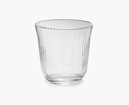 Serax Tumbler L Transparent Ribbed Glass Inku