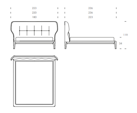 Tonin Casa Ambra Bed