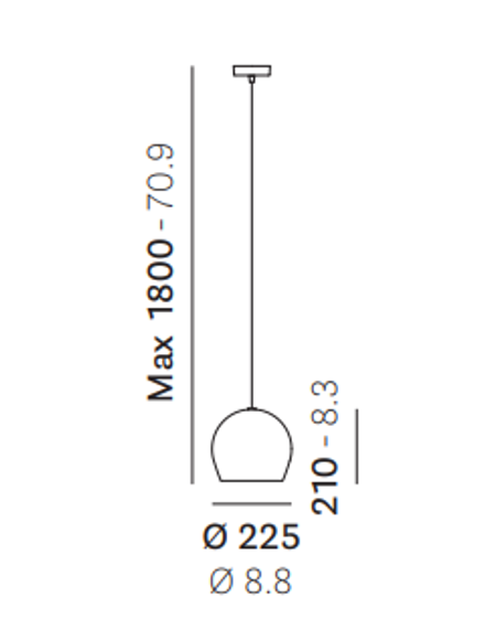 Pedrali Isotta L007s/A Pendent Lamp