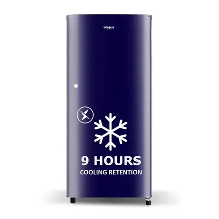 Whirlpool Wde 184l 2 Star Single Door Refrigerator - Sapphire Blue-y